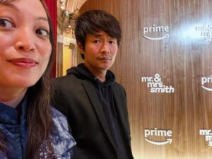 Christopher Larkin Instagram - When your partner writes on an awesome new show, you should probably join them for the New York premiere and promote the hell out of it. The entire first season of #mrandmrssmith is out today on Amazon. Congrats to @f__sloane, @carlaching and the entire team for bringing this thing to life.