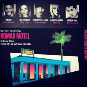 Christopher Larkin Instagram - ‘Nomad Motel’ is now in previews @atlantictheater. Opens June 3rd. Closes June 23rd. Come say hello if you can. Get tickets here: bit.ly/NomadATC #NomadMotelATC