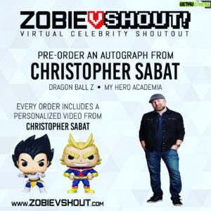 Christopher Sabat Instagram - Missing that con life as much as I am?  Have that thing you’d planned to get signed this year or trying to complete that collection?  Problem solved!  Head over the Zobie and check out their VCON! (Link in bio!)