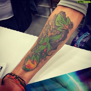 Christopher Sabat Instagram - I declare this weekend at @galaxyconlouisville EPIC SHENRON TATTOO WEEKEND!
.
.
.
.
#dbz #Dragonball #shenron #dbztattoo #animetattoo