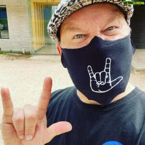 Christopher Sabat Instagram - Thanks @norman_roscoe for the perfect way to show love, safety and my #Hardstyle during this crazy time.