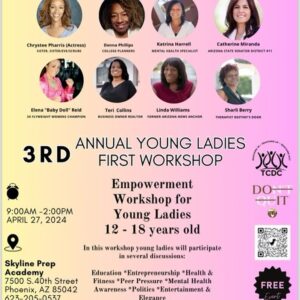 Chrystee Pharris Instagram - Thrilled to announce that I will be part of an incredible panel for the upcoming Empowerment Workshop for Young Ladies aged 12-18 in Phoenix, Arizona! 🌟 Check out the flyer attached for more details and visit @team24community for additional information. It is a free event and food will be catered. Let’s empower and inspire the next generation of young women together! 💖 #EmpowermentWorkshop #YoungLadies #CommunitySupport