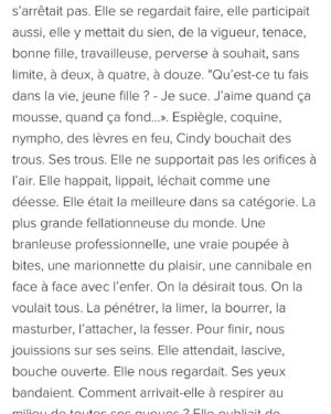 Cindy Lopes Instagram - J’avais 22, 23 ans. Mon ex que je vais surnommer Jo était un fils à papa intellectuel. Il a gagné de nombreux prix avec ce texte issu de son imagination.. ou issue de sa clairvoyance peut être.. le monde est tellement empreint des ténèbres qu’il nous laisse parfois si peu de chances. On peut pas toujours lutter.. rdv sur J&m pour plus d’indécences ..
