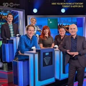 Claire Hooper Instagram - The only thing better than getting to go back on #HYBPA is getting to go on #HYBPA with your good mate and neighbour, @bronlewiscomedy, so you can car pool home. 
Thank you so much for the fun times, Tom, Ed and Sam.