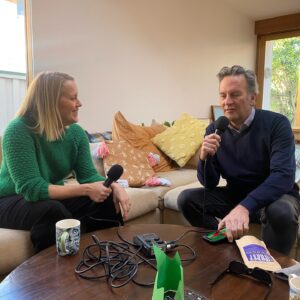 Claire Hooper Instagram - Who is this handsome man in my lounge room? It’s @officialcolinlane! Is he on my podcast? Yes. Does he say ‘back in my day’? He does! In the first five minutes of our chat. And then a few more times in the next 30 minutes, and I loved it every time.
