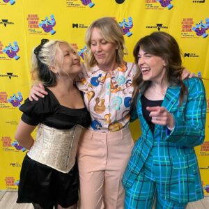 Claire Hooper Instagram - Rays of sunshine at this morning’s @melbcomedyfestival launch.🌞