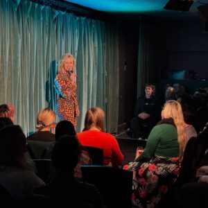 Claire Hooper Instagram - Yes! Comedy Republic’s Best in Show SOLD OUT last night so we’re doing an extra show tonight. 
Thanks to last night’s audience who were EXCELLENT. 
Gillian Cosgriff (Best Show 2023), Bronwyn Kuss (Pinder Prize 2024), Ben Russell (Director’s Choice 2024), Dougie Baldwin (Golden Gibbo 2024) and Sam Gebreselassie (Best Newcomer nomination 2024). And me as host!
And the jumpsuit is @obusclothing, thank you for asking.