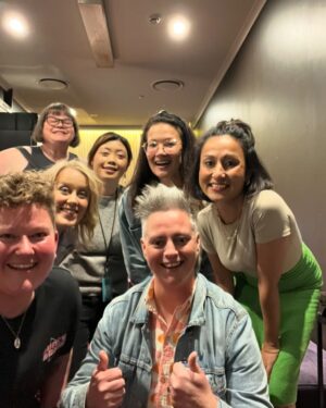Claire Hooper Instagram - Remember Frocking Hilarious Sydney 2023? A killer line up of ten comics to celebrate ten years at Sydney Comedy Festival. Well, we’re back next week! Frocking Hilarious, Factory Theatre, Wed 8th May, 7.30pm. Bring a friend who needs a feelgood and funny night out!