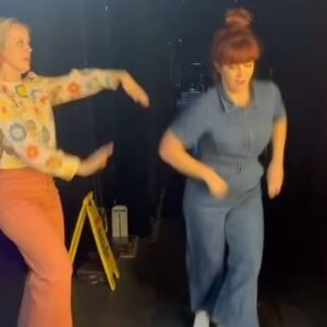 Claire Hooper Instagram - Flashdance 2 auditions going better than expected. @bronlewisyep