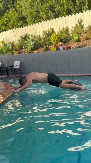 Clark Bartram Instagram - This one was actually kinda hard. The part where I was tryna get my feet on the floaty:)