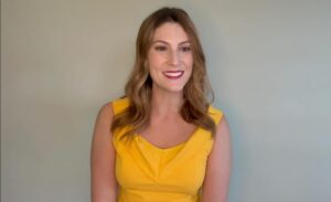 Clarke Wolfe Instagram - Ya know what? I had an audition today where the character was described is “bubbly” so I got all dolled up and actually felt pretty… Here is the lewk! 💛