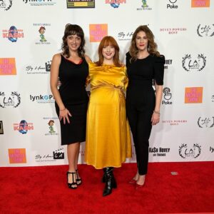 Clarke Wolfe Instagram - It felt so good to celebrate everyone’s hard work on TENANTS last night! Swipe to the last slide for some silliness… 😉 Thanks to everyone who came out to celebrate. Stay tuned for details on where to see it! #tenants #horror #horrormovies #anthology #filmfestival #redcarpet