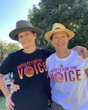 Claudia Karvan Instagram - YES YES YES  YES= SOMETHING NO=NOTHING.  great turn out at Redfern today. This is what unity looks like 🙏☺️@laramerrett