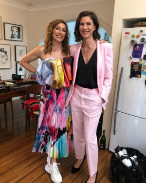 Claudia Karvan Instagram - Best part about awards ceremonies is getting ready with friends.  And getting to wear an outfit by bestie @laramerrett in collaboration with @romancewasborn
