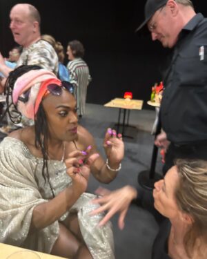 Claudia Karvan Instagram - Fan girling Zaachariaha Fielding last night at the Opera house. And hanging with the beautiful Linda Bull