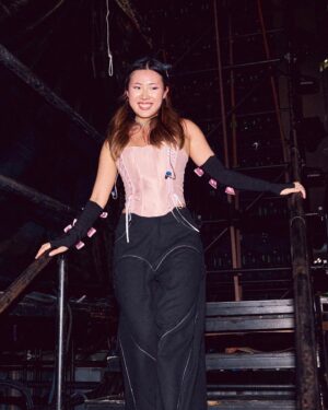 Claudia Tan Instagram - Starting 2024 on the highest note ✨

Still can’t get over our NYE performance at @theexchangetrx . Best crowd ever ❤️

Band: @irwinandfire @euwynilose @soloman__d 

📷: @ravinsawesomepictures 
Outfit: @redbeancloset (pants) @anne.lmm (gloves)