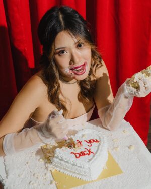 Claudia Tan Instagram - I guess I’ll have my cake & eat it too ❤️ I turn 25 today, and ‘Birthday’ is out on all music platforms too, so if u wanna know what would be a great b day present, u alrdy know what to do 😉

@dexta_anthon @irwinandfire