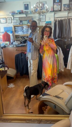 Claudia Wells Instagram - Sooo much fun dressing my bestie @donfulli #goldi #mayorgoldiewilson @armani_wells #claudiawells #armaniwells Open By Appointment 
(even for Goldie! 😂❤️🥳)