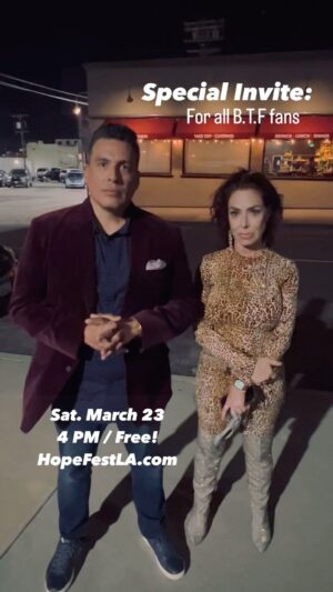 Claudia Wells Instagram - We all need HOPE! 
Invite your friends to this incredible opportunity to be encouraged and lifted up at HOPE FEST LA in the Peacock Theater.  3/23/24
Starts at 4 PM / Free Registration at
HopeFestLA.com