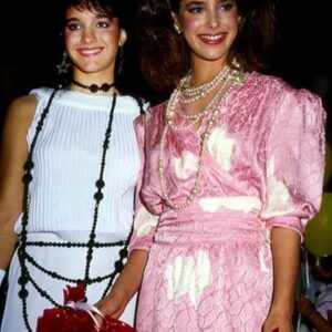 Claudia Wells Instagram - Was looking for a picture of my store Armani Wells on my phone for my webmaster & this popped up from a charity fashion show Danielle Brisebois & I did. I think I was 16. 
*
*
#80s  #before #bttf #armaniwells @armani_wells #claudiawells