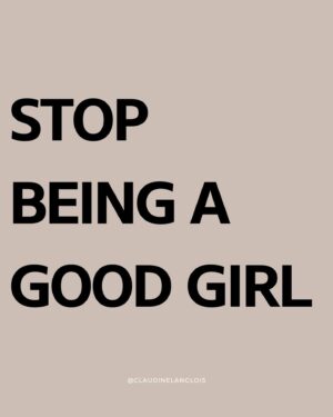 Claudine Langlois Instagram - STOP BEING A GOOD GIRL

Cette lutte quotidienne contre le syndrome de la « bonne fille » est une réalité que trop de femmes connaissent, mais il est temps de briser ce cycle !

Je te donne mes 5 astuces pour t’en libérer et t’aider à te mettre de l’avant un peu plus chaque jour. 🌊🦋

STOP SELF-SACRIFICE

#womenempowerwoman
#extremeselflove
