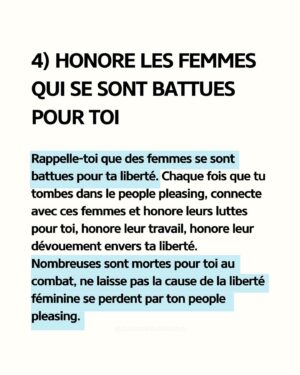 Claudine Langlois Instagram - STOP BEING A GOOD GIRL

Cette lutte quotidienne contre le syndrome de la « bonne fille » est une réalité que trop de femmes connaissent, mais il est temps de briser ce cycle !

Je te donne mes 5 astuces pour t’en libérer et t’aider à te mettre de l’avant un peu plus chaque jour. 🌊🦋

STOP SELF-SACRIFICE

#womenempowerwoman
#extremeselflove