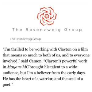 Clayton Cardenas Instagram - The few in my circle have known about this for a few years now. Excited to work with this team and ready to rock with @tarajiphenson