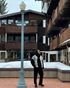 Clinton Moxam Instagram - Thought about making a Snow Angel, got a coffee instead 😉 @revolveman⁣
⁣
@revolve