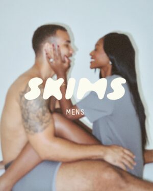 Clinton Moxam Instagram - everybody’s wearing skims👆🏾and she’s borrowing it⁣
⁣
SKIMS Mens drops 10/26