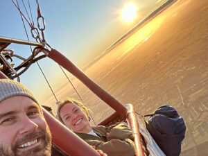 Clive Standen Instagram - Hot air ballooning, watching the Canterbury plains begin to wake, and seeing the sun rise upon high ...Magic.