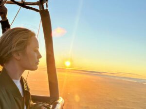 Clive Standen Instagram - Hot air ballooning, watching the Canterbury plains begin to wake, and seeing the sun rise upon high ...Magic.