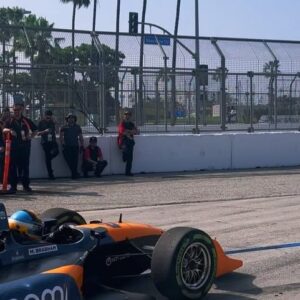 Clive Standen Instagram - That’s one more ticked off the bucket list! Indy car ride along at the Long Beach Grand Prix street circuit,racing at speeds of 185 mph. 
Thank you to @indycar @arcticwolfracing @tom_blomqvist et all for making it a really special day.