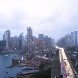 Clive Standen Instagram - Started climbing at dusk in the rain but the Views from the top of Sydney harbour bridge at night were worth it.