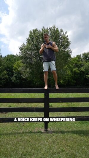 Cody Johns Instagram - trying not to fall off the fence 🤓
(song: GPS by Cody Johns)