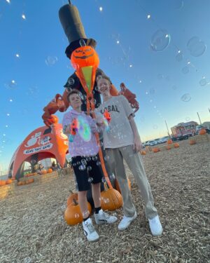 Cody Veith Instagram - pumpkin patch 🎃 ft. bubble blasters & pumpkin juggling