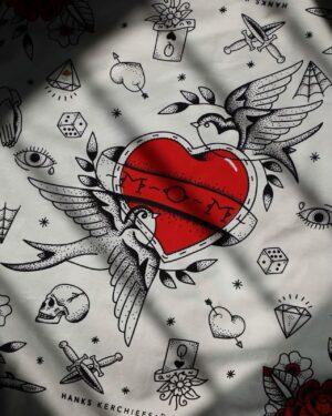 Colin Hanks Instagram - Because a 30  year old Bart Simpson “MOTH” reference would have been a bit much, check out the new, tattoo inspired “Mom” kerchief. Available now! Over at @hankskerchiefs. Link in Bio. #hankskerchiefs #beready #hanks #readymade #mothersday