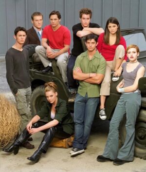 Colin Hanks Instagram - 23 years ago today (ok I’m a few days late) Roswell premiered! That is insane and makes me feel odd and old. 

All that said, if you want, you can rewatch it in our kerchief named after your favorite character. Provided your favorite character was not named Max, Liz, Maria, Michael, Isobel, Kyle, Tess, Sherrif Jim Valenti, Topolski, Jesse, Milton Ross or Nasedo. 

Also, I still can’t believe we had one and only John Doe, who played Liz’s Dad, on our show. I still think it’s so rad that we had a member of the band X on our little WB alien show. And for those of you clamoring to know, we had Malibu from the original American Gladiators on one episode. Just in case any of you were wondering. 

Thanks for loving our show all these years later!