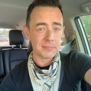 Colin Hanks Instagram - Some cool stuff coming out over @hankskerchiefs these next few days. First up, one that I've been waiting for a while and I'm so glad it's finally available, announcing the “Alex” Kerchief! OG Roswell fans will understand the name for this one.  Inspired by the 1939 RCA test pattern which was introduced for the calibration of the RCA TK-1 monoscope. Widely used by television stations worldwide during the black and white television broadcasting era. “Please Stand By” Available now - Hankskerchiefs.com #hanks #hankskerchiefs #readymade #pleasestandby #notabandana