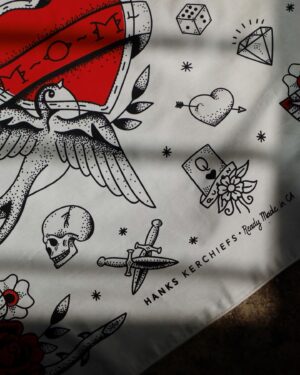 Colin Hanks Instagram - Because a 30  year old Bart Simpson “MOTH” reference would have been a bit much, check out the new, tattoo inspired “Mom” kerchief. Available now! Over at @hankskerchiefs. Link in Bio. #hankskerchiefs #beready #hanks #readymade #mothersday