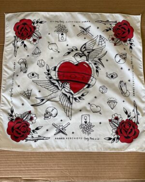 Colin Hanks Instagram - Because a 30  year old Bart Simpson “MOTH” reference would have been a bit much, check out the new, tattoo inspired “Mom” kerchief. Available now! Over at @hankskerchiefs. Link in Bio. #hankskerchiefs #beready #hanks #readymade #mothersday
