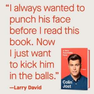Colin Jost Instagram - Thanks Larry.

Link to buy the book in my bio.
