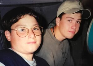 Colin Jost Instagram - Late #tbt to me and my bro @caseyjost at 20,000 Leagues Under the Sea at Disney. This is the origin of the phrase "she's out of my league"