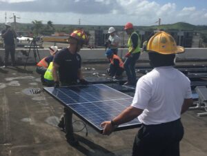 Colin Jost Instagram - Went down to Puerto Rico and installed solar panels in the Rincon fire station with @solarresponders and many great volunteers who are helping rebuild PR and make sure first responders have power even when the grid is down. I come from three generations of the @fdny and I’ve been coming to Rincon for over a decade and I’m proud to work with such a great organization. Please consider donating even a small amount: https://www.globalgiving.org/projects/solarizing-4-puerto-rico-fire-stations/

It’s such an effective way to help the people who help everyone else.

And yes, I’m wearing a hard hat in these photos but that’s just what I do in tropical places because I’m afraid of coconuts.