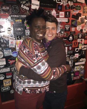 Colin Jost Instagram - I never really post anything on social media because I’m self-conscious/repressed about it, but I really wanted to say an SNL goodbye to Leslie Jones, and I mostly wanted to say thank you.

I don’t know if I would have survived my first year on Update without Leslie. I was extremely nervous and awkward and she was extremely confident and funny and knew who she was. And she made me (and our whole show) a lot better.

Even though she has wanted to hit me in the face many times (as shown in pic #3), she has also been kind and generous and given me many birthday presents (all photos of her). And more than anything else, she’s been funny. Chris Rock knew that when he recommended her to Lorne six years ago and now all of America knows it.

I miss you Leslie and I hope you come back on Update anytime you want, you... scrumptious, chocolate... nope it doesn’t work the other way.

Love,
Colin