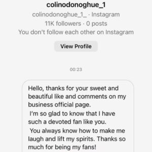 Colin O'Donoghue Instagram - FYI: not me!!! Please be aware