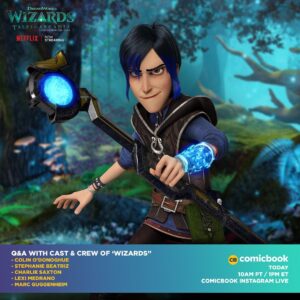 Colin O'Donoghue Instagram - Arghh!!!! Today is the day! #wizardsofarcadia @netflix @talesofarcadiaofficial Come chat with us this evening @comicbook