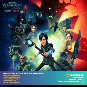 Colin O'Donoghue Instagram - Join us tomorrow at @comicbook ! For all things #wizardsofarcadia @talesofarcadiaofficial #squeal!