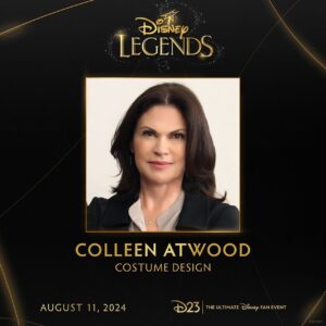 Colleen Atwood Instagram - I’m honored to join the 2024 class of Disney Legends at D23: The Ultimate Disney Fan Event. #D23 Some pretty great company! ❤️⚡️