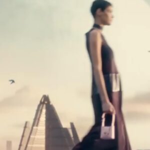 Colleen Atwood Instagram - A masterclass of elegance and minimalism. Beautiful practical garment construction that enhances the futuristic vision of Paul Andrew for Ferragamo AW21 #FerragamoAW21 #FuturePositive #Gattaca