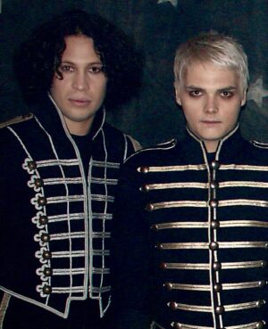 Colleen Atwood Instagram - Looking at some pics of the videos I made with @mychemicalromance .@gerardway , Mikey Way, Frank Iero, Ray Toro, and BobBryar are such a creative force making up their own post punk futuristic worlds. #mychemicalromance #gerardway #theblackparade #dangerdays #famouslastwords #sing #nananananananananananananananana #partypoison